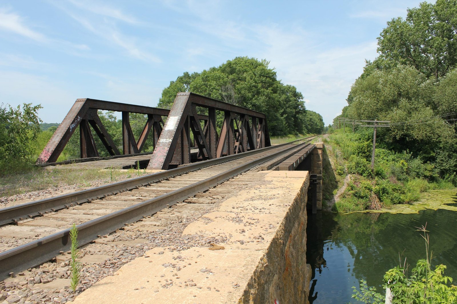 Looking east